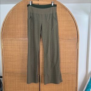 Free People Forest Green Wide Leg Pants